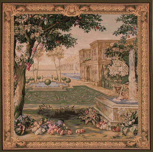 Arazzo Verdura Fontana (Quadrato)