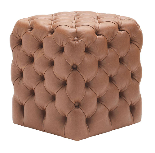 Pouf in pelle Clod