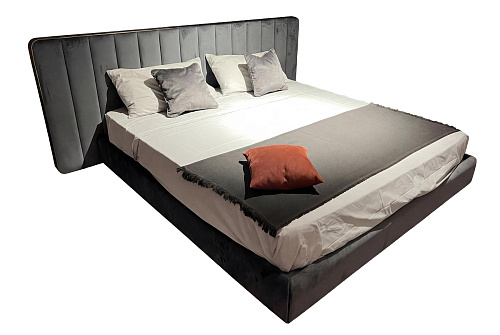 Letto Douglas Scuro con Testiera