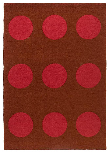 Tappeto Habitat Festival Dots Rosso Per Esterni