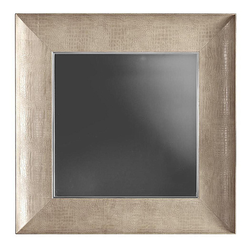 Specchio da Parete con Cornice in Pelle