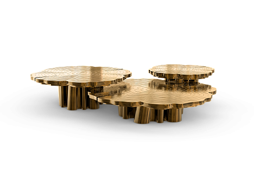 Set Tavolini da Caffè Fortuna Patina (3 Pezzi)