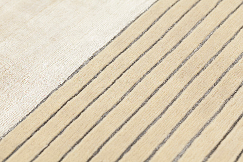 Tappeto Beige Righe