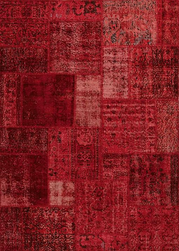 Tappeto Patchwork Rosso