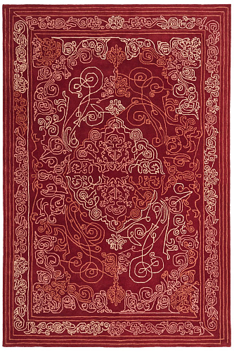 Tappeto One-Stroke Rosso