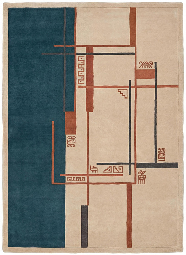 Tappeto Architect Lines Teal