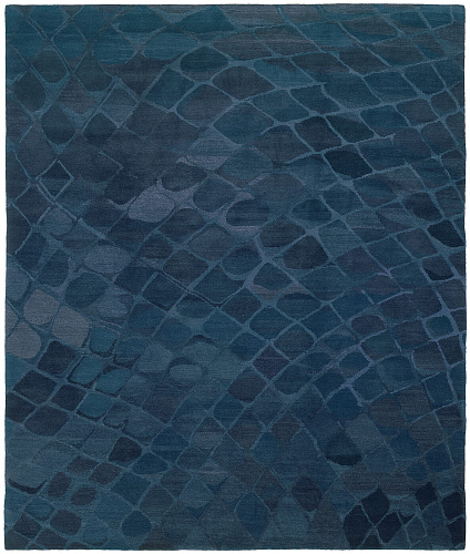Tappeto Snake Blu
