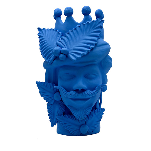 Testa di Moro Blu Scultura