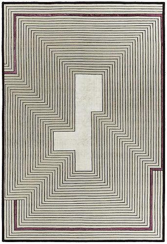 Tappeto Beige Cornice