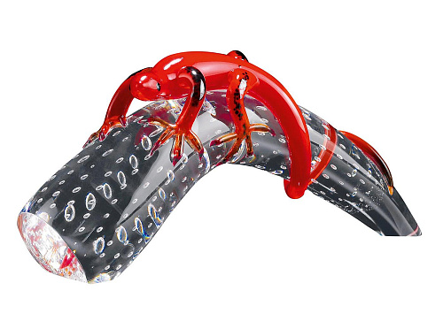 Corno in Vetro con Gecko