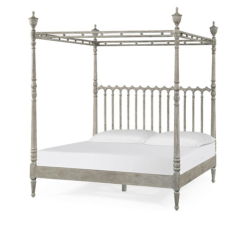 Letto matrimoniale Morris King Greyed Oak