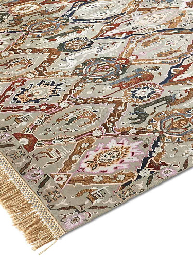 Tappeto Lusso KavaBagh Grigio/Verde