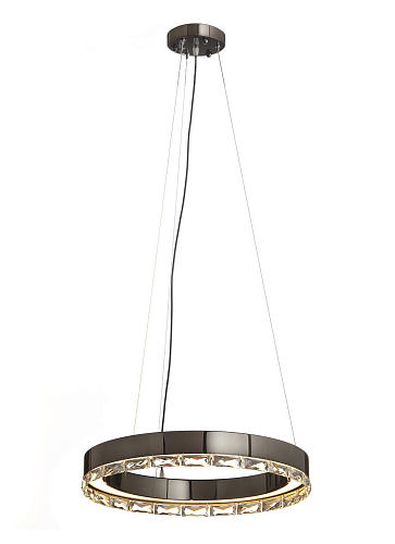 Lampadario ad Anello LED Asfour in Nichel Scuro