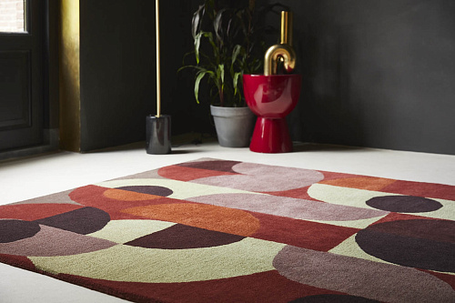 Tappeto Decor Cosmo Rosso Verde Chiaro 95203