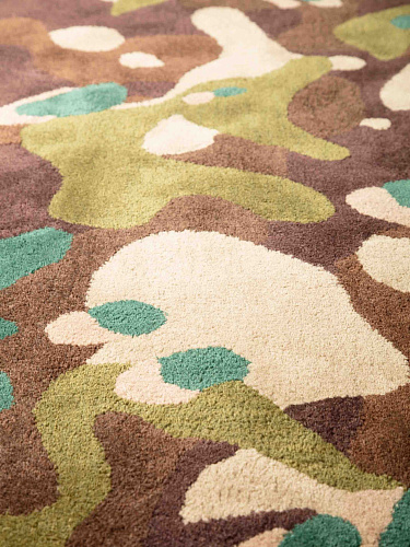 Tappeto Camouflage Macro Marrone