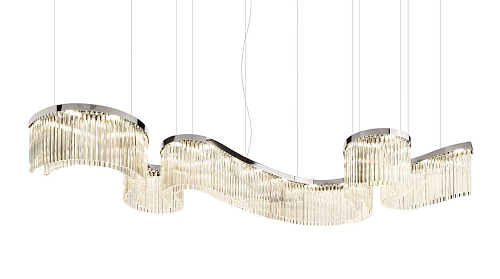 Lampadario Snake Argento