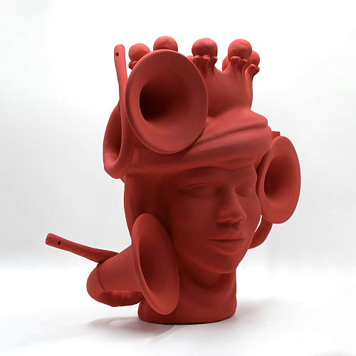 Testa di Moro Artigianale Scultura