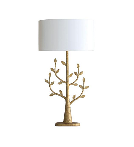 Lampada da tavolo Millana con finitura dorata