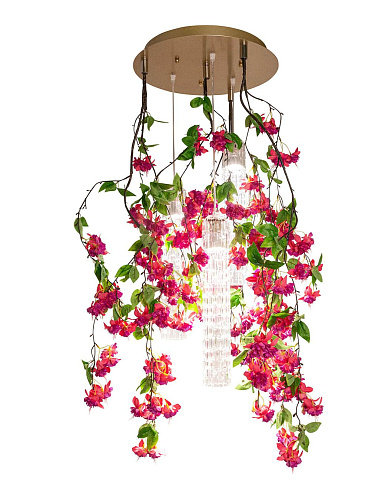 Lampadario Piccolo Pink Cascade