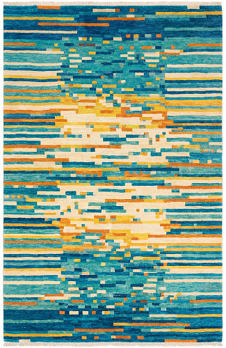 Tappeto Pixel Wave Teal