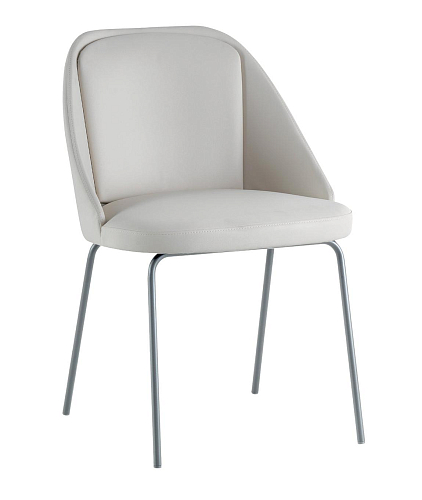 Sedia in pelle Amy