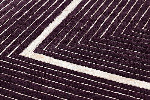 Tappeto Viola Cornice