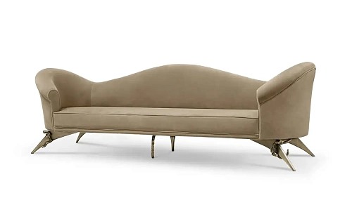 Colette Divano Base in Metallo Floreale