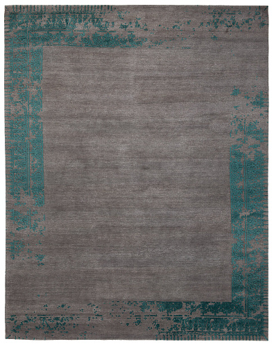 Tappeto Ferrara Speciale Bordo Grigio Blu