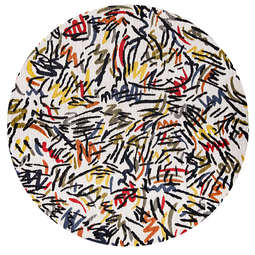 Tappeto Rotondo Street Graph 9144