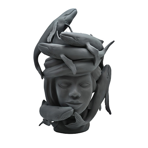 Testa di Moro Grigia Scultura