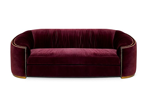 Divano Curvo Premium Comfort Rosso