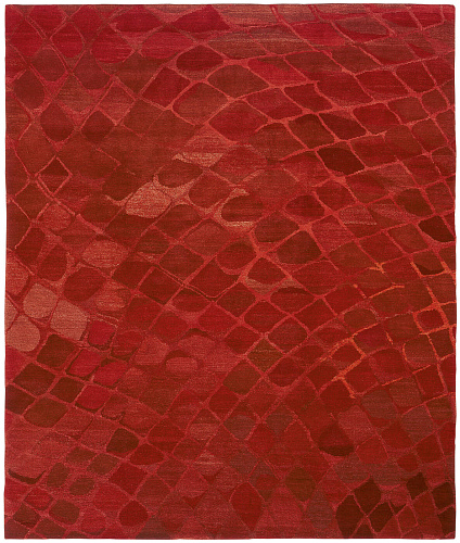 Tappeto Snake Rosso