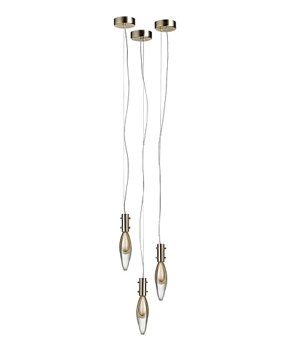 Pendente Murano con Gocce a 3 Luci