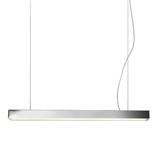 Pendente a Barra LED in Nichel Lucido