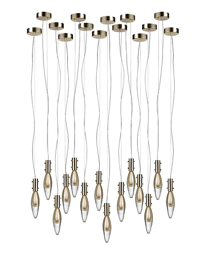 Pendente Murano con Gocce a 14 Luci