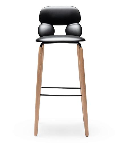 Sgabello da Bar Nube W SG-80 Nero