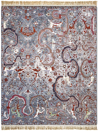Tappeto Lusso Tabriz Carbone