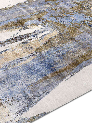 Tappeto Tessuto Grigio/Ruggine