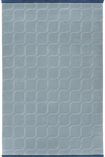 Tappeto Azzurro Tuftato
