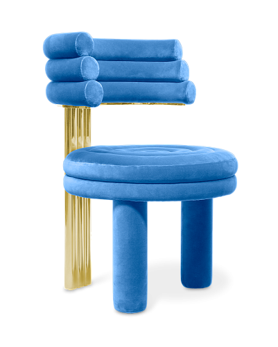 Sedia da Pranzo Blu Kerr