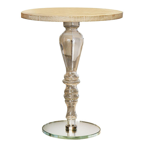 Tavolino Scultoreo con Piano in Vetro