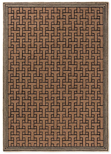 Tappeto TB T Monogram Marrone Chiaro Per Esterni