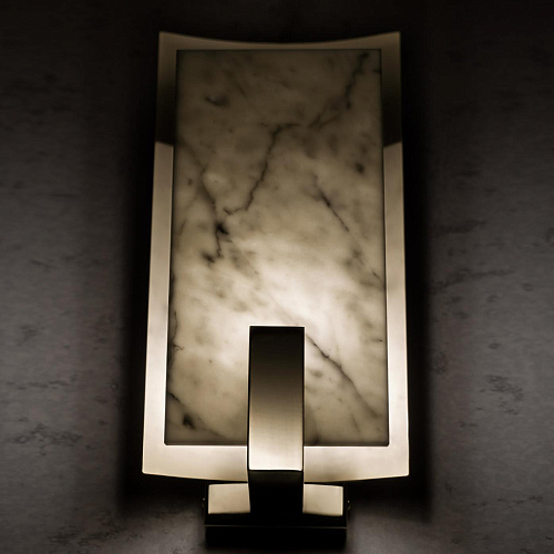 Applique in Ottone e Marmo di Carrara