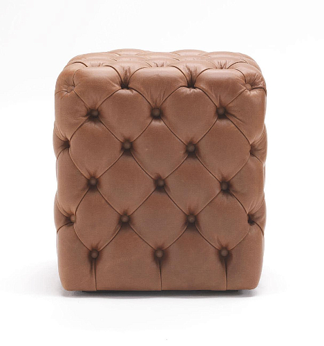 Pouf in pelle Clod