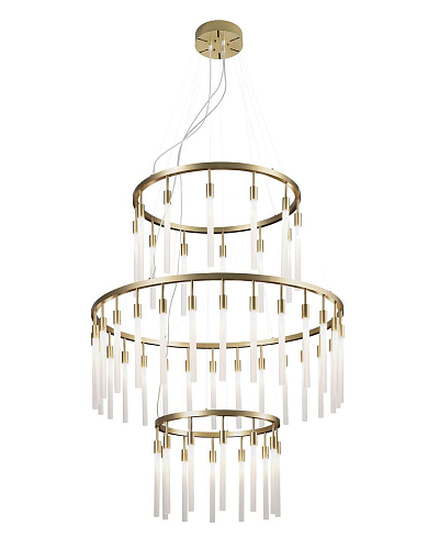 Lampadario ad Anello in Vetro Opaco