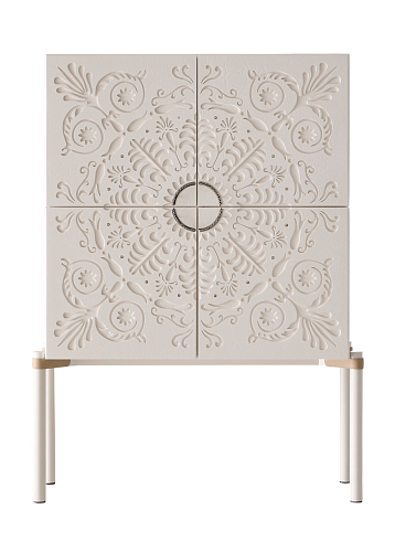 Bar cabinet bianco contemporaneo Alexandra
