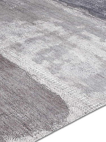 Tappeto Tessuto Grigio/Bianco/Argento