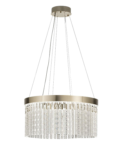 Lampadario in Cristallo Triedro Inciso a Mano