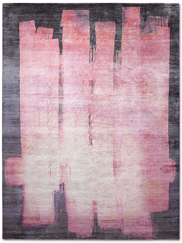 Tappeto Tessuto Esagono Rosa