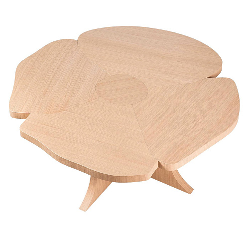 Tavolo da Pranzo Ovale in Legno Naturale